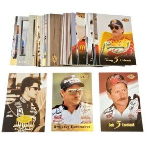 Vintage 1996 Pinnacle Nascar Trading Cards Rare Metal Inserts Racecar Drivers